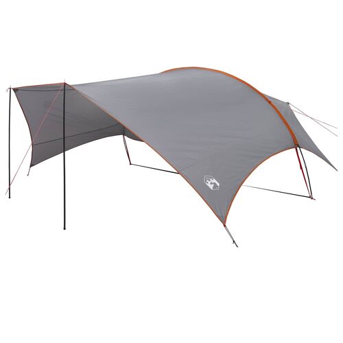 Vidaxl Tarp De Camping Résistant À L'eau Gris Et Orange
