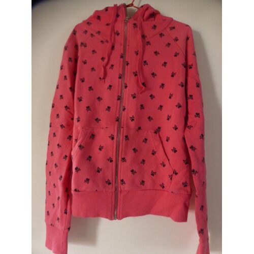 Veste À Capuche H&m Emo Gothique Rock Taille 38