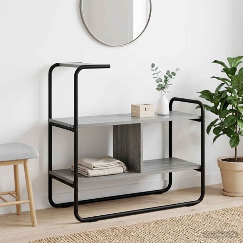 vidaXL Table console Sonoma gris 80 x 35 x 75 cm Bois d'ingénierie