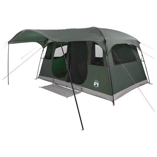 Vidaxl Tente Tunnel Vert Armée 366 X 244 X 198 Cm Polyester Et Acier