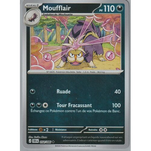 Carte Pokémon - Moufflair - 054/086 - Reverse - Chaos Ascendant