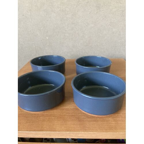 4 Ramequins Bleu