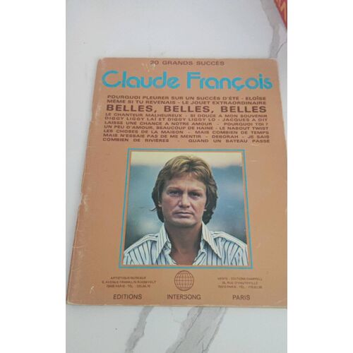 Claude François 20 Grands Succès Livre
