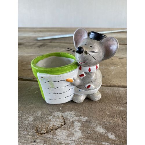 Pot de fleurs décoratif petite souris 
