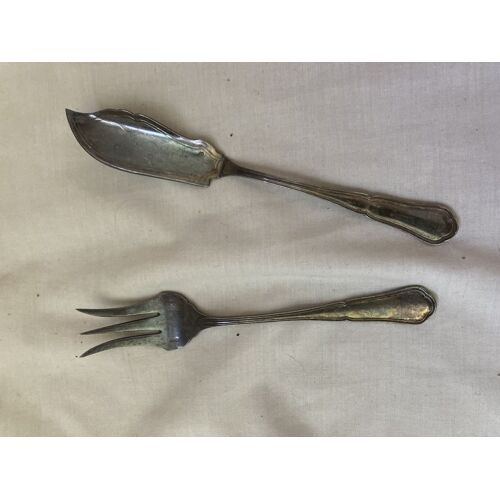 Lot 2 Petits Couverts À Poisson Vintage