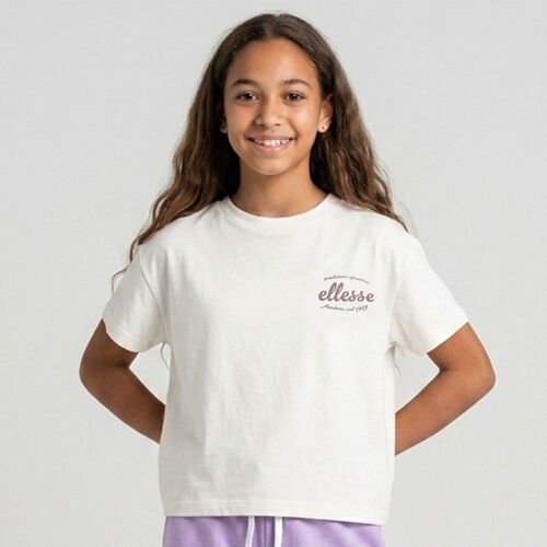 Tee Shirt Coton Col Rond Avec Logo Enfant Ellesse