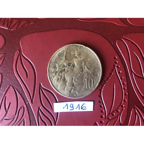 Pièce De 10 Centimes De Francs Dupuis 1916
