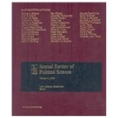 Annual Review Of Political Science 2008