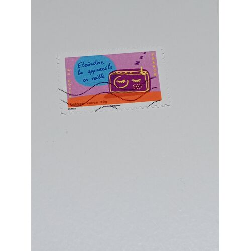 Timbre France Lettre Verte 20g Oblitéré Autoadhésif Yvert N° 966 Éteindre Les Appareils En Veille Carnet «Ensemble, Agissons Pour Préserver De 2014