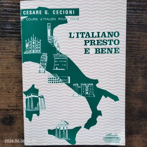 L'Italiano Presto E Bene Par Cesare G.Cecioni
