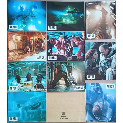 Abyss - Jeu De 10 Photos D'exploitation Cinématographique - Format 21x27 Cm - De James Cameron Avec Ed Harris, Mary Elizabeth Mastrantonio, Michael Biehn - Année 1989