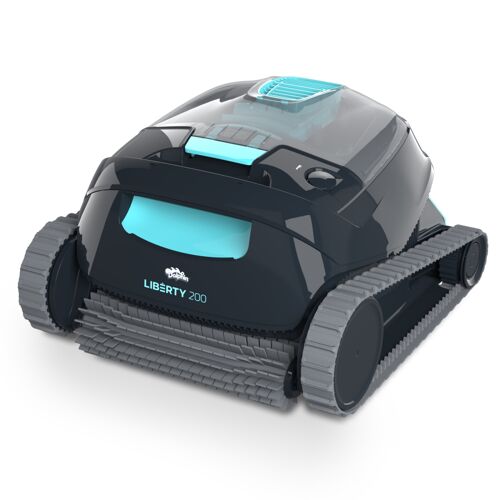 Dolphin Liberty 200 Aspirateur Piscine sans Fil, Robot Piscine Fond et Parois, Ligne d'eau, Système de Filtration Ultra-Fine, 150Min d'Autonomie, pour Piscines Enterrées & Hors Sol jusqu'à 10 m
