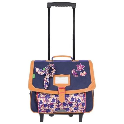 Tann's - Cartable à roulettes 38cm "Maïna" violet - 13911