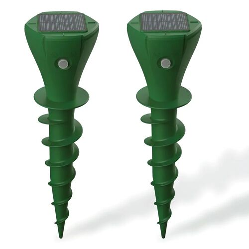 Chasse Taupes Solaire 'twist' - Lot De 2 - 650m² De Couverture Par Appareil