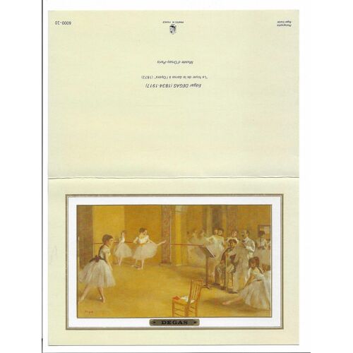 Carte De Voeux Double Edgar Degas , Le Foyer De La Danse À L'Opéra , Musée D'Orsay - Paris