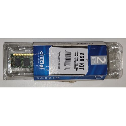 Nouveau kit mémoire RAM DDR3 Registered DIMM 2x4 Go à 1600 MHz, 1,35 V basse tension - Parfait pour serveurs et stations de travail