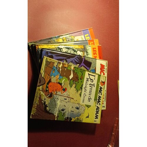 Lot De 5 Bandes Dessinées - Mic Mac Adam - André Benn Et Desberg - Le Tyran De Midnight Cross - Mort Au Sommet - Les Mains D Ivoire.......