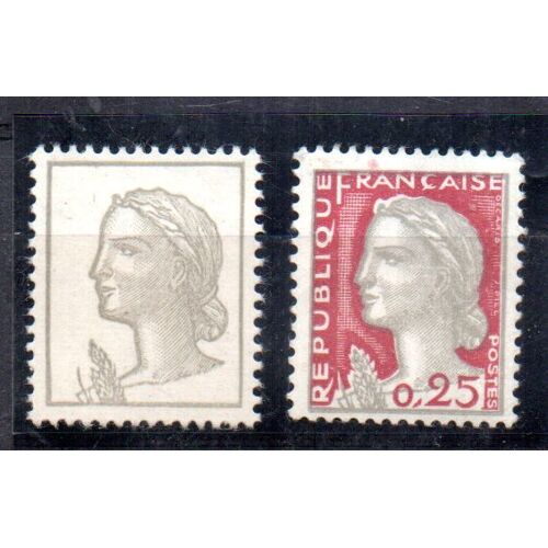 France.Timbre 1263.Rouge Omis.Neuf**