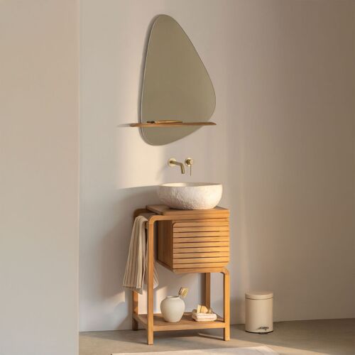 Ensemble de meuble de salle de bain en bois de teck Bradley