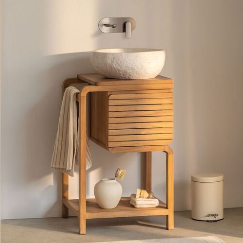 Ensemble de meuble de salle de bain en bois de teck Bradley