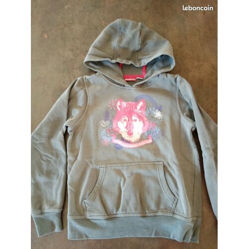 Sweat Polaire Capuche Gris Fille 10 Ans Pepperts Bon État