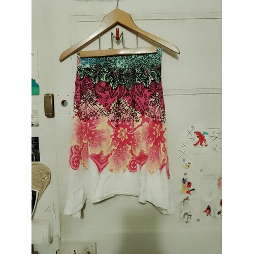 Jupe Asymétrique Multicolore 30 Xxxs Desigual.