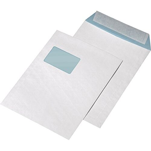 MAILmedia Versandtasche C4, fadenverstärkt, weiß/blau - für den Markt: D / L / A - 1 Stück (30003818)