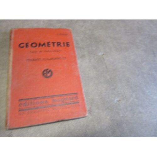 Foulon Geometrie Classe Mathematique Programme Septembre 1941