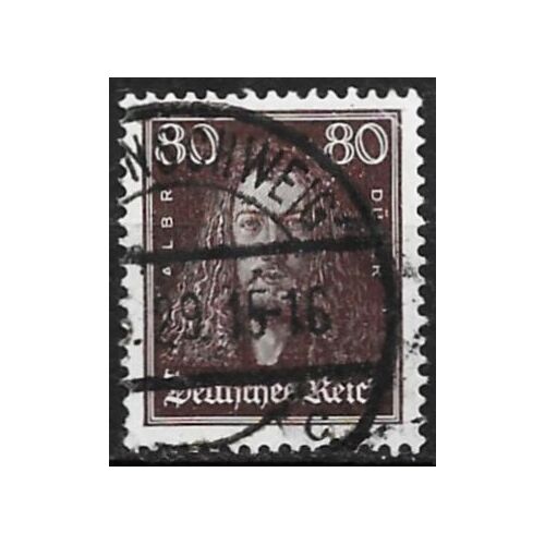 Allemagne, Rép. De Weimar, 1926 / 27, Beau Timbre Yvert 389, Albrecht Dürer, Oblitéré Tbe.