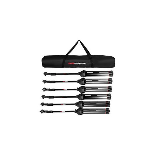 Pack 6 Mic Stands avec Carry Bag