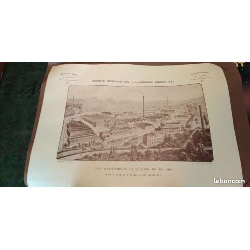 Affiche "Vue Panoramique De L'usine De Bolbec"