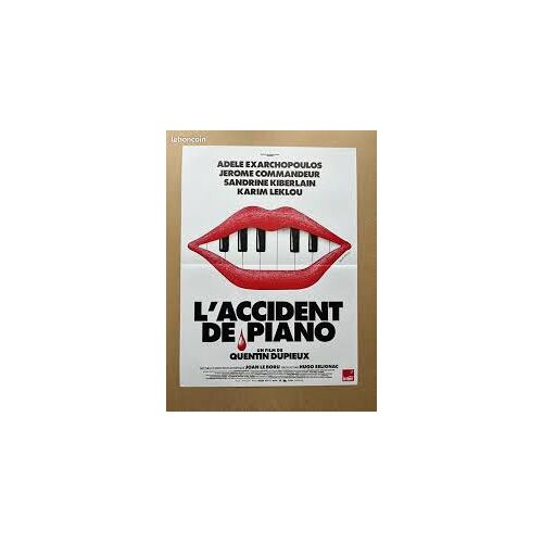 L'Accident De Piano De Quentin Dupieux Avec Adèle Exarchopoulos, Jérôme Commandeur... - Affiche Originale De Film Format 120 X 160 Cm