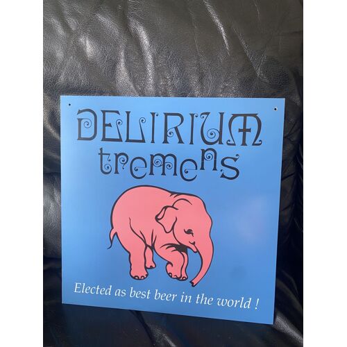 Plaque En Plastique Dure Delirium Tremens Elected As Best Beer In The World !