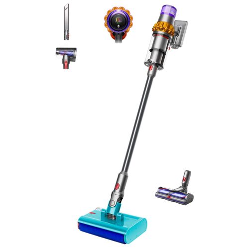 Dyson V15s Detect Submarine Aspirateur-balai 2 en 1 Batterie Sec&humide Sans sac 0,77 L Nickel, Jaune