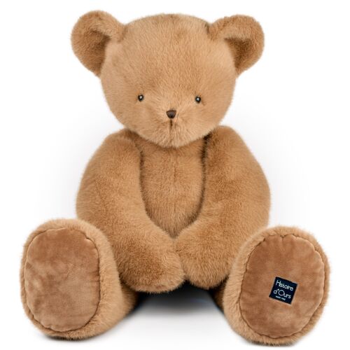 Ours en peluche praline cacahuète 80 cm