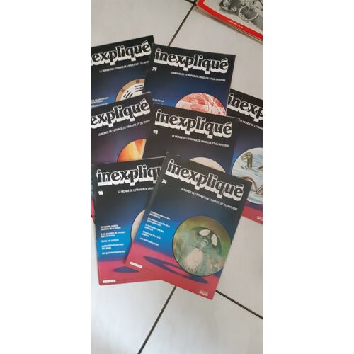 Inexpliqué. Lot De 7 Magazines.En Bon État.