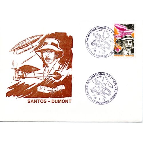 Enveloppe Santos Dumont, Salon Du Bourget 1973