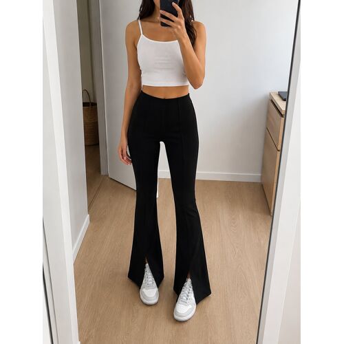 Pantalon Flare Noir Zara Taille Xs