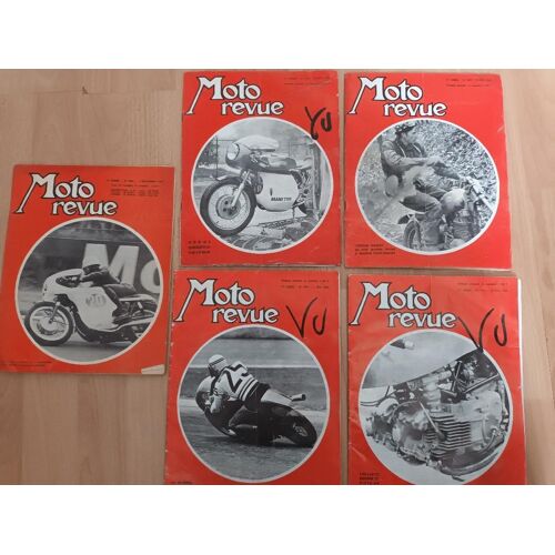 Lot De 5 Moto Revue Anciennes - Années 1969 À 1972