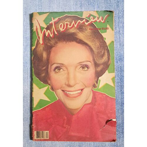 Interview. Magazine. Andy Warhol/Reagan. 1981