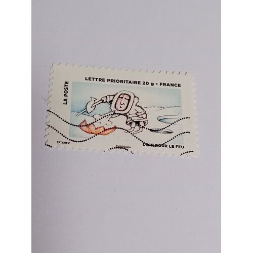 Timbre France Lettre 20g Oblitéré Autoadhésif Yvert N° 889 L'Air Pour Le Feu Fête Du Timbre 2013 - Le Timbre Fête L'Air De 2013