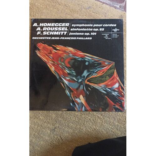 A.Honegger A.Roussel F. Schmitt Orchestre Jean François Paillard Vinyle Erato