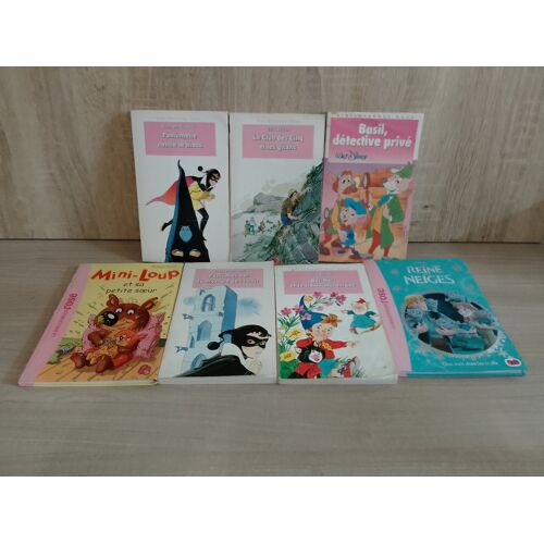 Lot De 7 Bibliothèque Rose