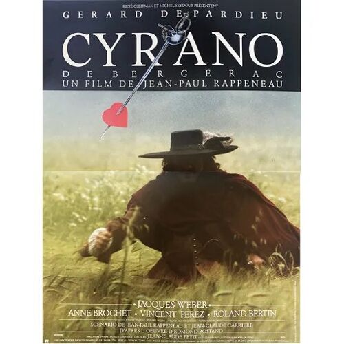 Cyrano De Bergerac - Affiche De Cinéma Pliée - Format 40x54 Cm - De Jean-Paul Rappeneau Et Gérard Depardieu, Anne Brochet, Jacques Weber, Vincent Perez - 1990