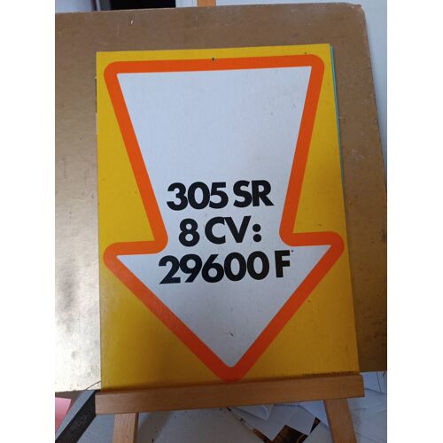 Fiche Produit Peugeot 305 Sr