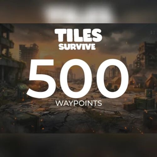 Tiles Survive! - 500 Waypoints Direct Top-Up - GLOBAL