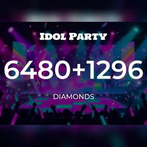 Idol Party - 6480 + 1296 extra diamonds Direct Top-Up - GLOBAL
