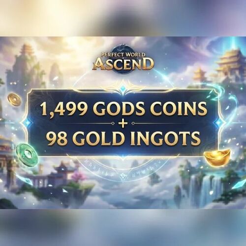Perfect World: Ascend - 1,499 Gods Coins + 98 Gold Ingots(B) Direct Top-Up - GLOBAL