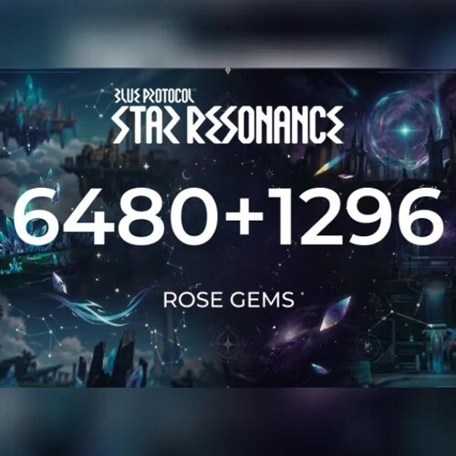 Blue Protocol: Star Resonance - 6480 + 1296 Rose Gem Direct Top-Up - GLOBAL