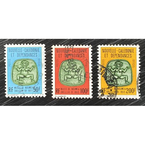 Lot De 3 Timbres Service Oblitéré Nouvelle Calédonie 1976 Y&T N° 28 À 30